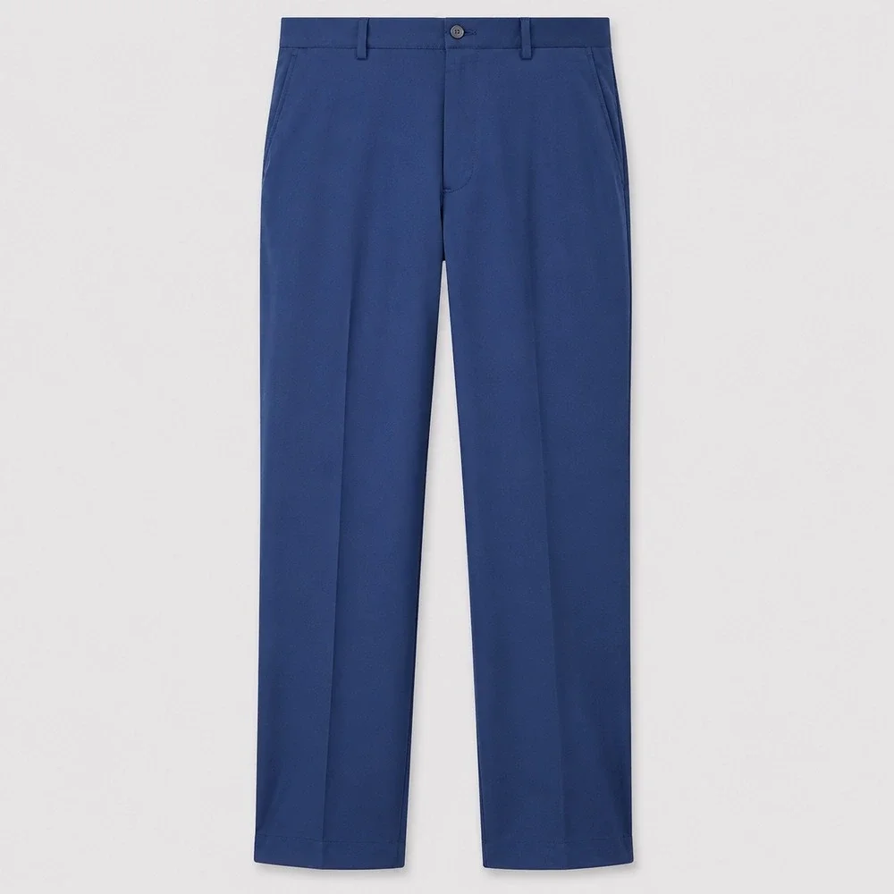 Polo Ralph Lauren Dress Pants  38x32 Navy Blue Solid Classic Business Casual